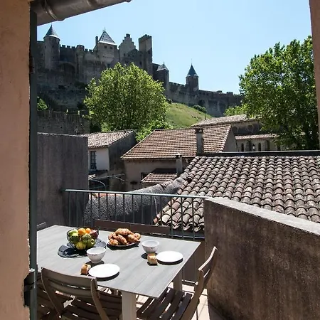 Le Saint Gimer, Terrasse Privee Avec Vue Cite Carcassonne